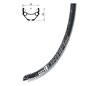 Felge KLS DRAFT CSW, 32H, 1 Nit, AV, 27,5  black