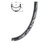 Felge KLS BRAVE DSC, 32H, 1 Nit, FV, 27,5  black
